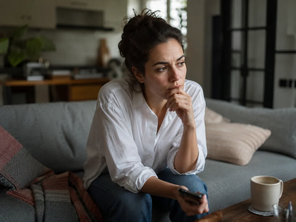 Adult reflecting on whether troubling behavior is actually a red flag
