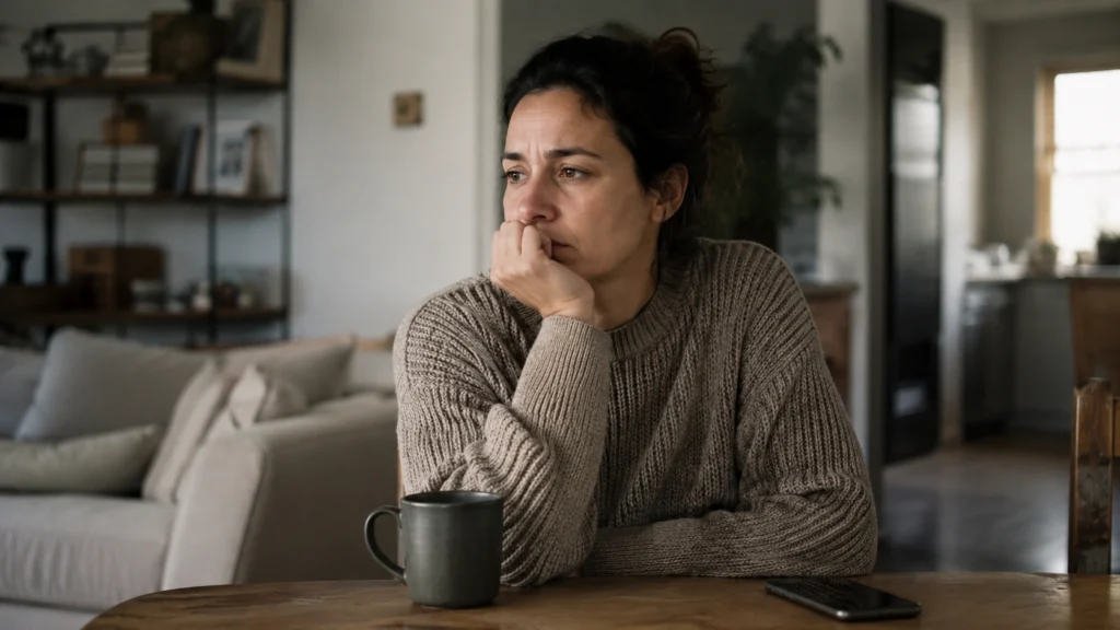 Persona reflexionando si realmente está confundida o evitando aceptar una conclusión difícil